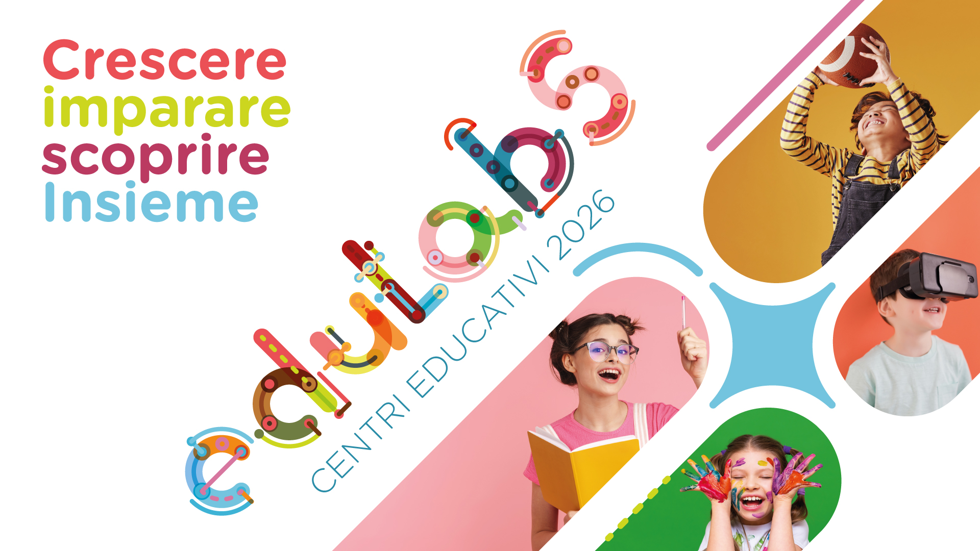 Illustrazione delle attività educative di EduLabs 2026 con famiglie e comunità
